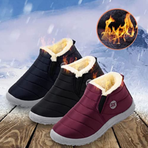 Les bottines fourrées imperméables sont des chaussures conçues pour offrir une protection contre les intempéries, tout en gardant les pieds au chaud et au sec.