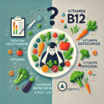 Illustration des effets du végétarisme sur les carences nutritionnelles, notamment en vitamine B12 et protéines.