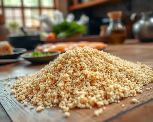 Chapelure panko dorée et croustillante prête à transformer vos plats.